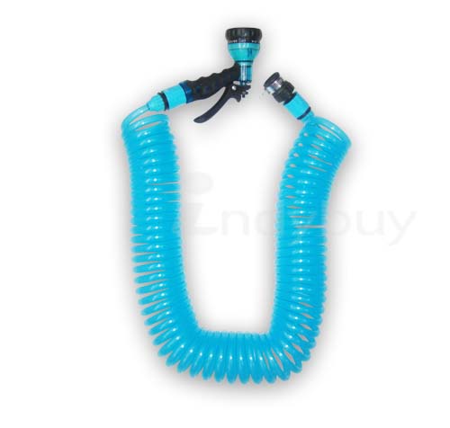 COIL HOSE SET CAR WASH GARDEN TOOLS WATER HOSE 50 FEET